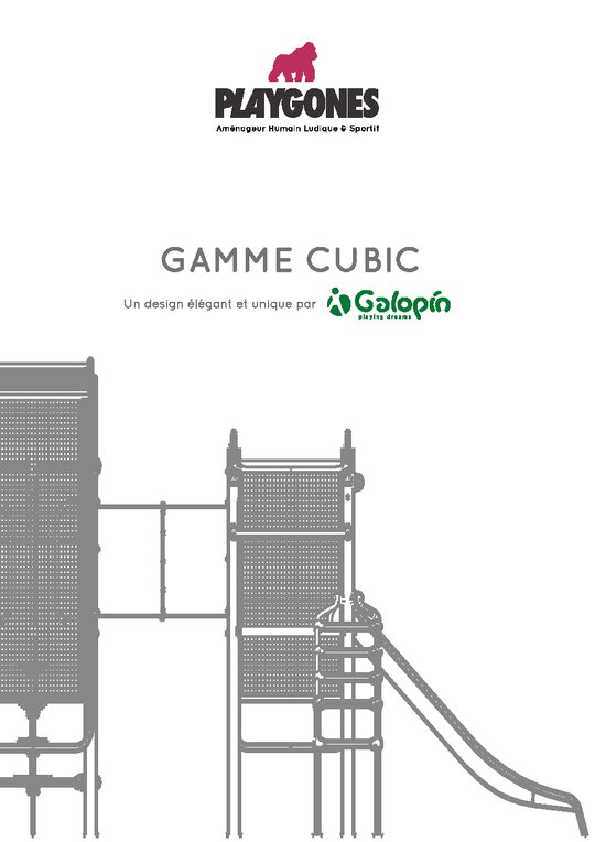 Catalogue Galopin Cubic Playgones