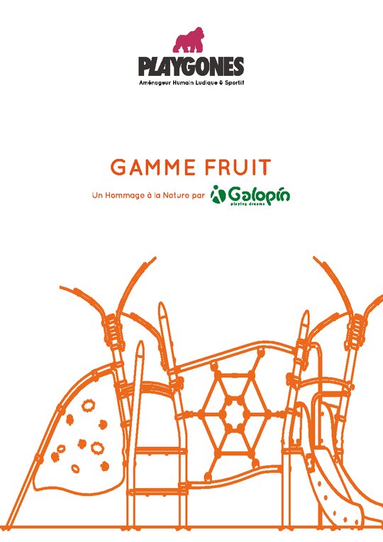 Catalogue Galopin Fruit Playgones