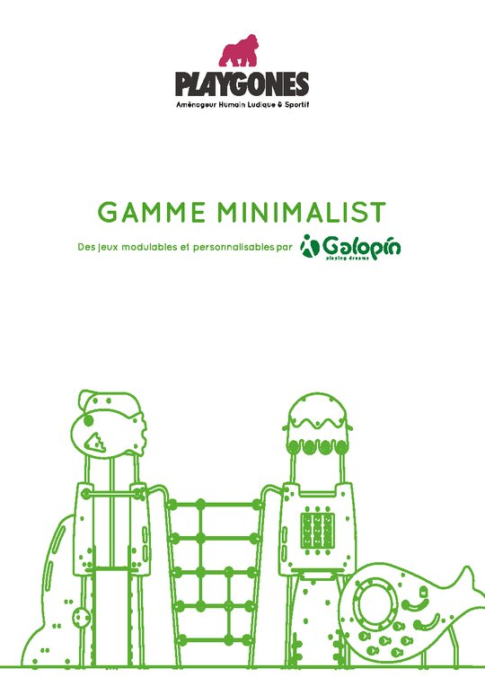 Catalogue Galopin Minimalist Playgones