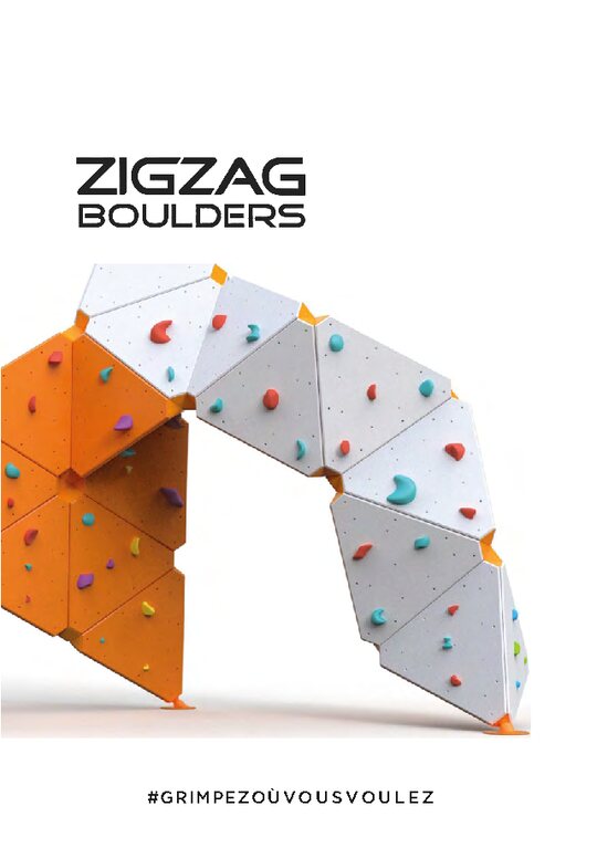Catalogue Zigzag Boulders - Escalade urbaine Playgones