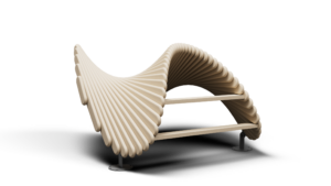 Sculpture de jeu Layslide 2.4 en bois Accoya